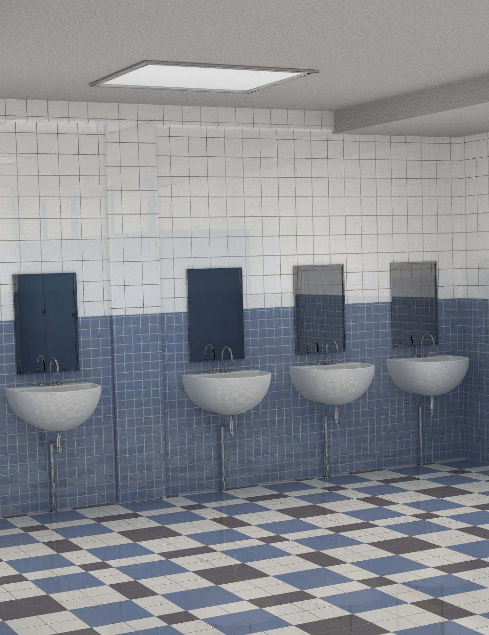 School Bathroom by: , 3D Models by Daz 3D