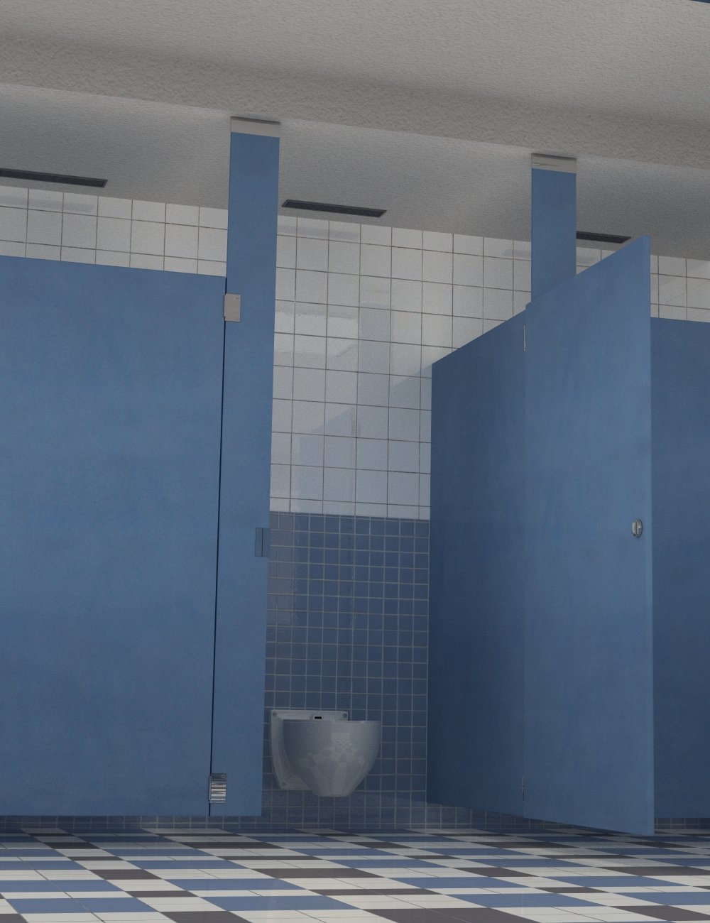 School Bathroom School Bathroom by: , 3D Models by Daz 3D