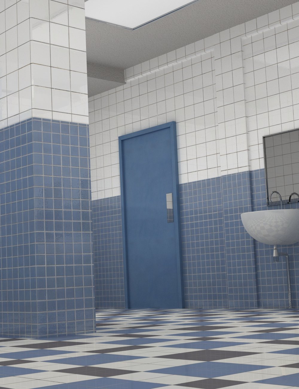 School Bathroom School Bathroom by: , 3D Models by Daz 3D