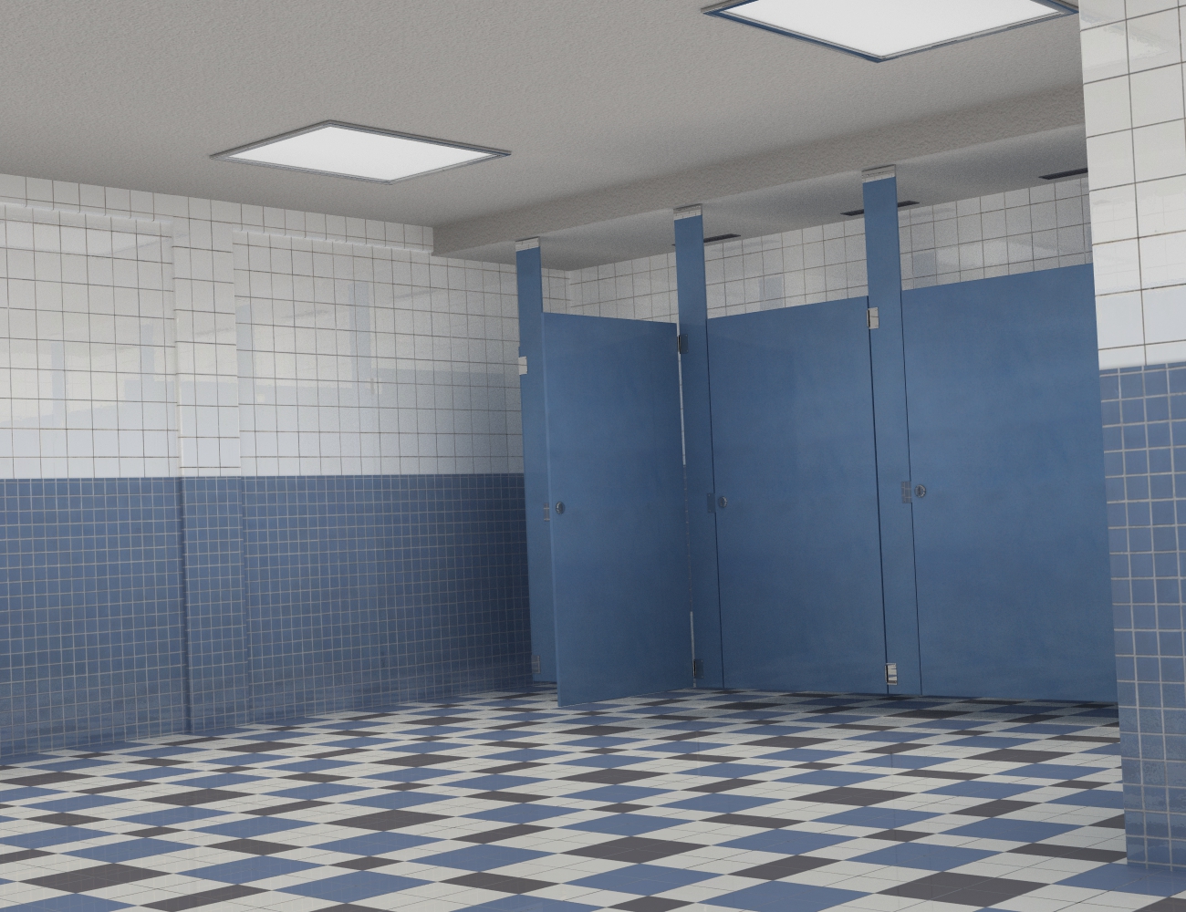 School Bathroom by: , 3D Models by Daz 3D