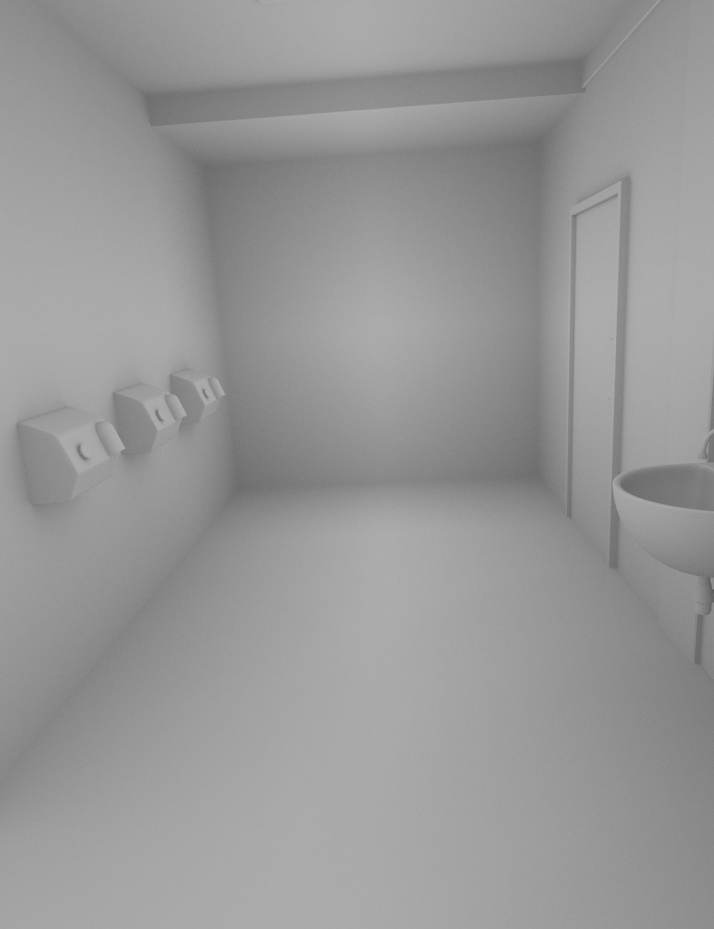 School Bathroom School Bathroom by: , 3D Models by Daz 3D