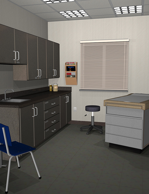 Exam Room by: GeeSee3D, 3D Models by Daz 3D