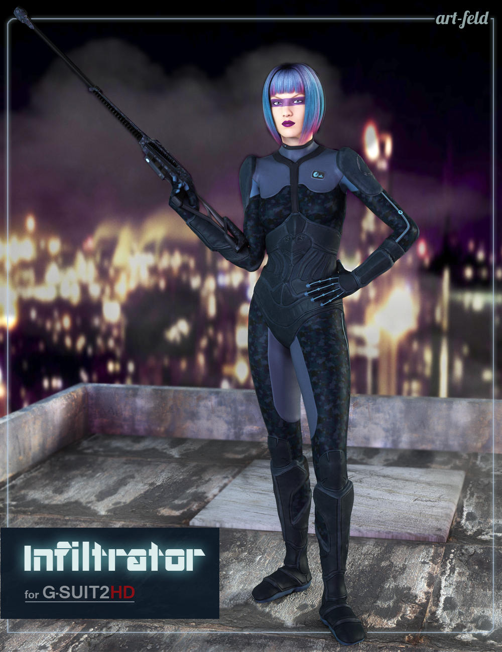Infiltrator for G-Suit 2 HD by: art-feld, 3D Models by Daz 3D