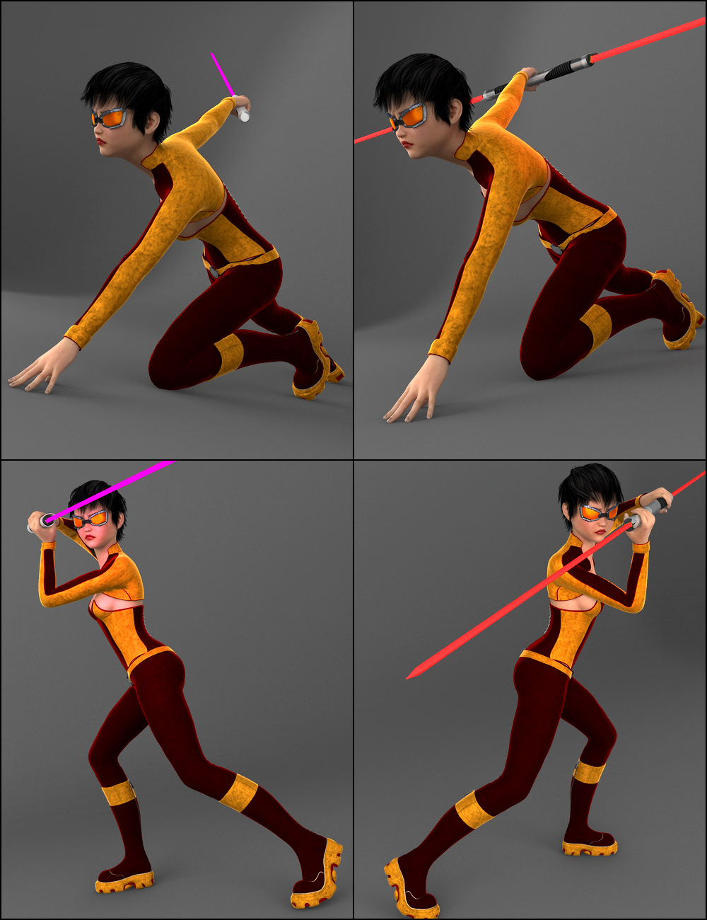 Laser Sword and Poses by: Mattymanx, 3D Models by Daz 3D