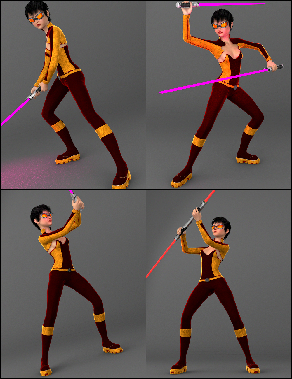 Laser Sword and Poses by: Mattymanx, 3D Models by Daz 3D