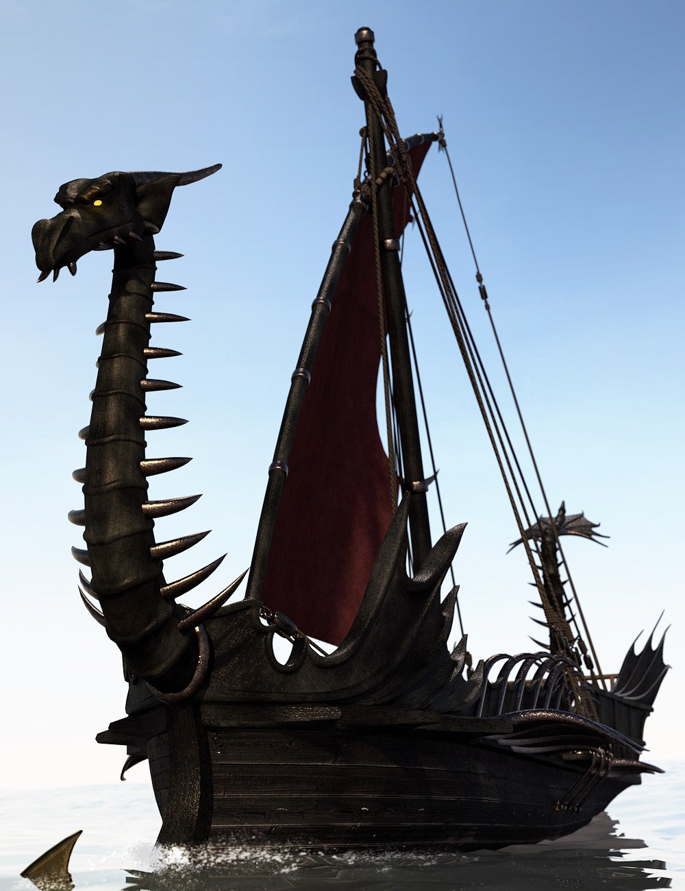 Fantasy Warship by: Faveral, 3D Models by Daz 3D