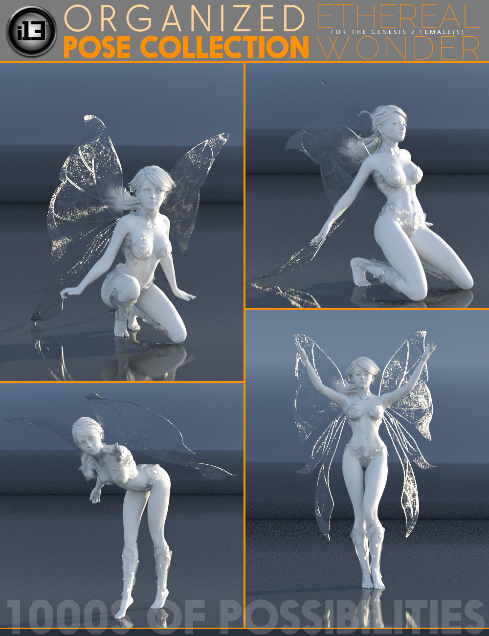 i13 Ethereal Wonder Pose Collection i13 Ethereal Wonder Pose Collection by: ironman13, 3D Models by Daz 3D
