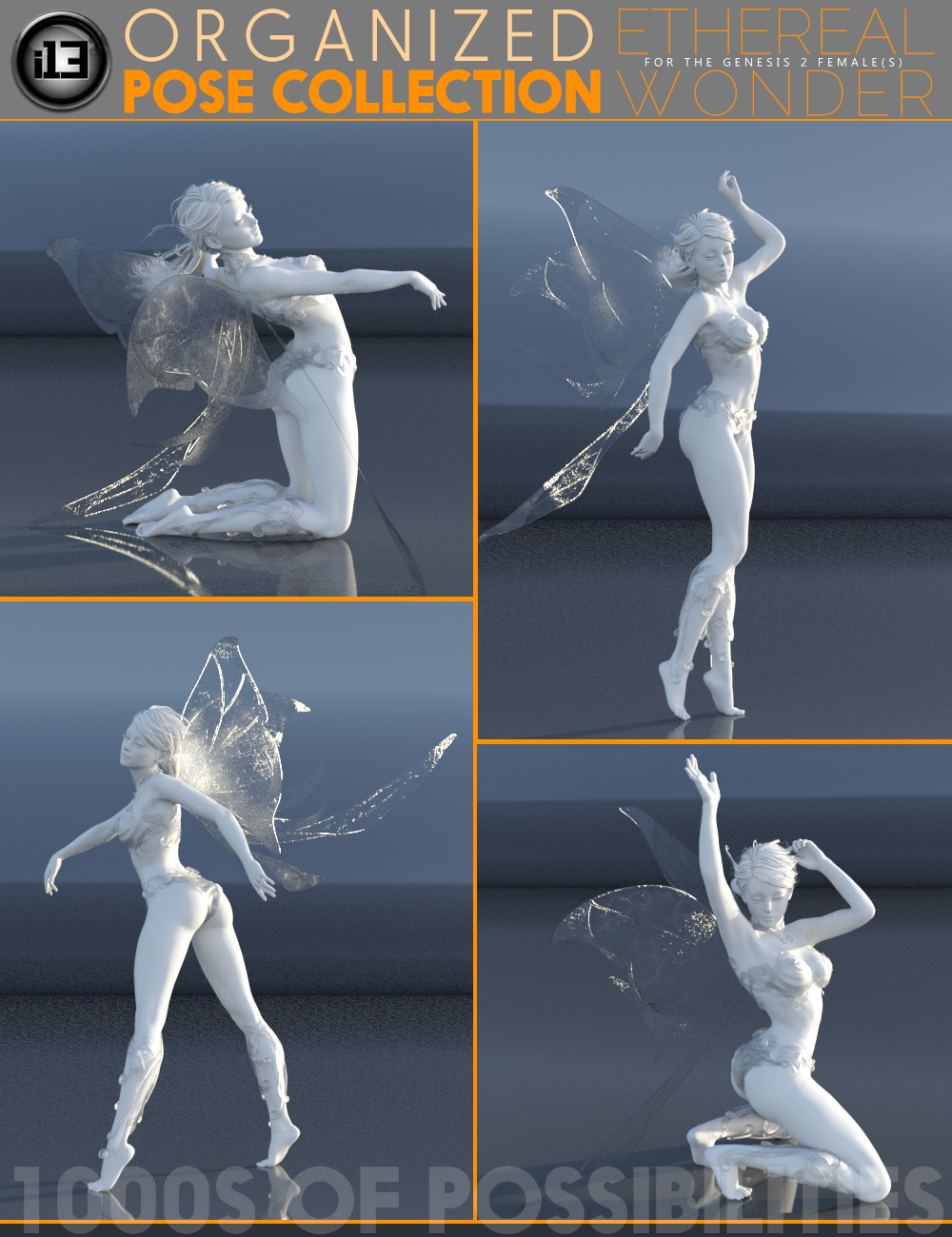 i13 Ethereal Wonder Pose Collection by: ironman13, 3D Models by Daz 3D