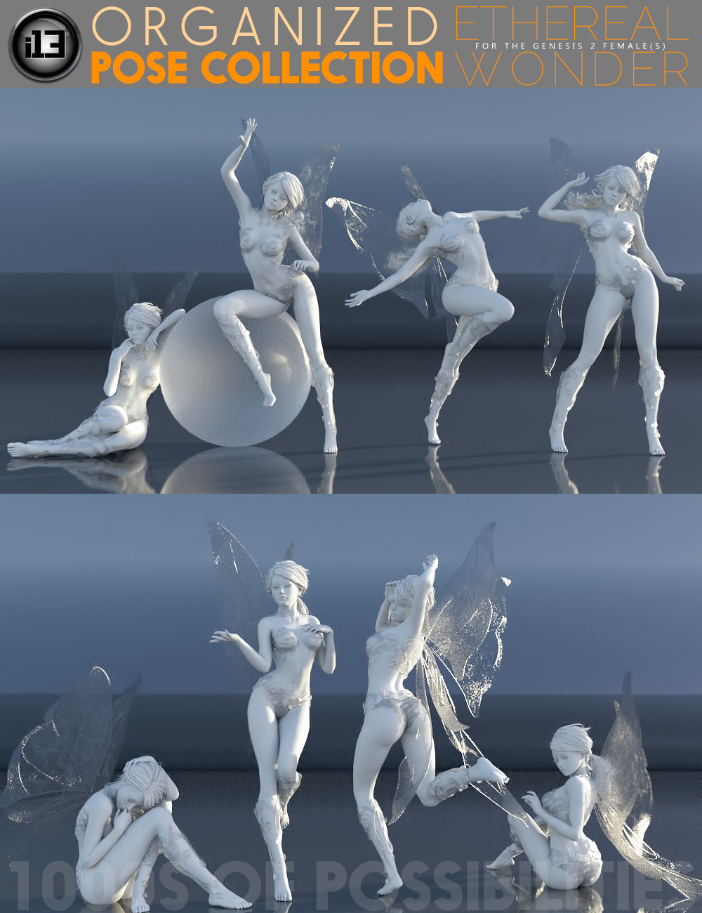 i13 Ethereal Wonder Pose Collection i13 Ethereal Wonder Pose Collection by: ironman13, 3D Models by Daz 3D
