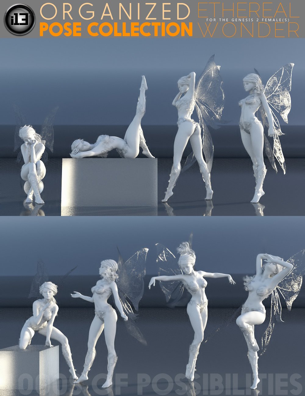 i13 Ethereal Wonder Pose Collection i13 Ethereal Wonder Pose Collection by: ironman13, 3D Models by Daz 3D