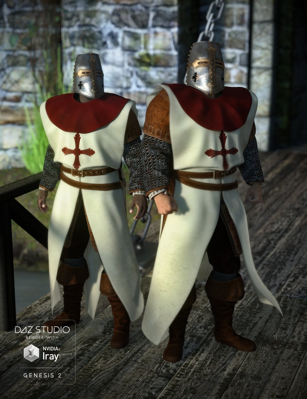 Knight Guard for Genesis 2 Male(s) by: Arien, 3D Models by Daz 3D