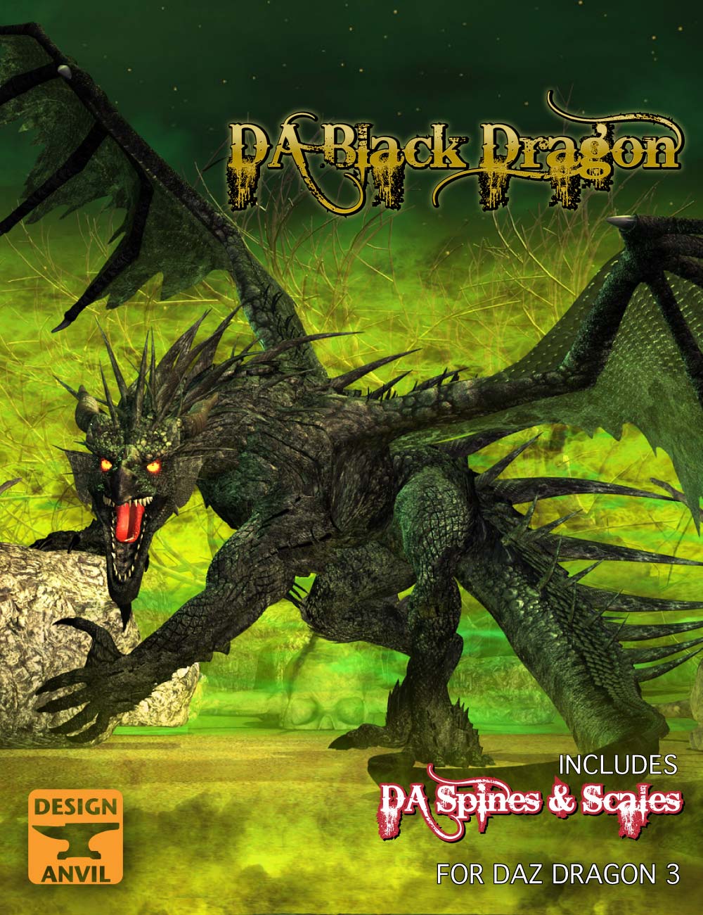 DA Black Dragon by: Design Anvil, 3D Models by Daz 3D