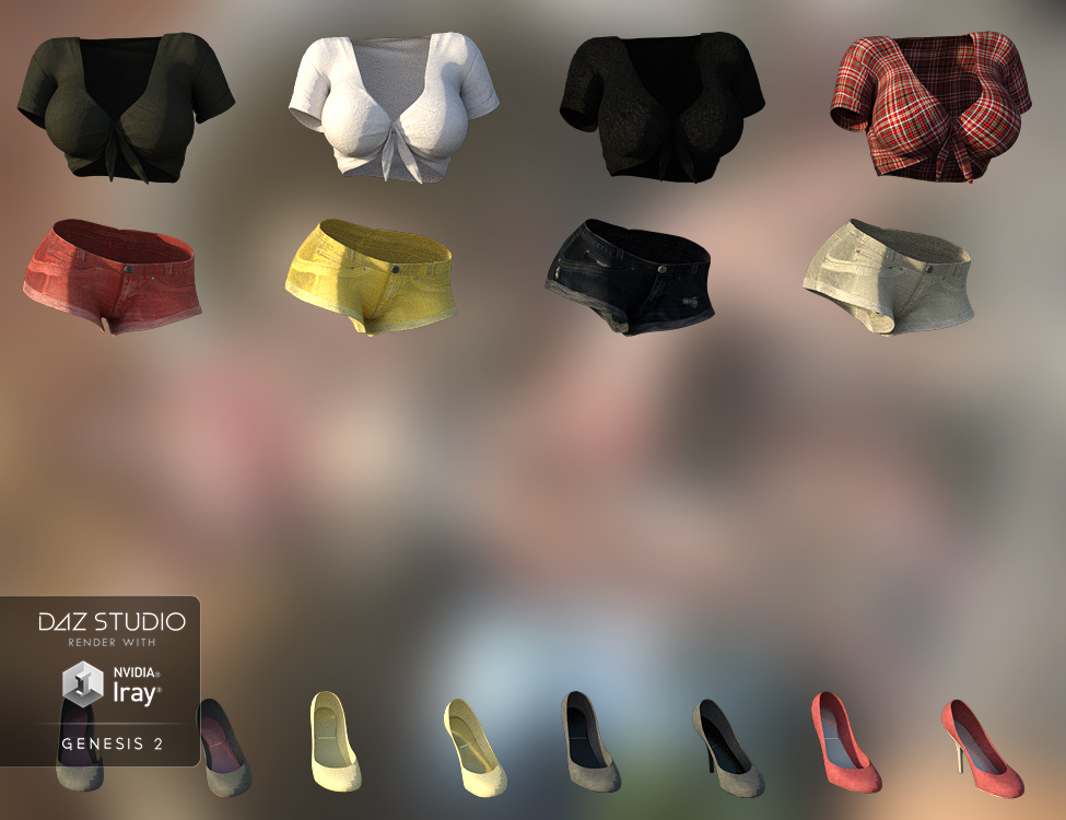 Hot Pants Textures by: Sarsa, 3D Models by Daz 3D