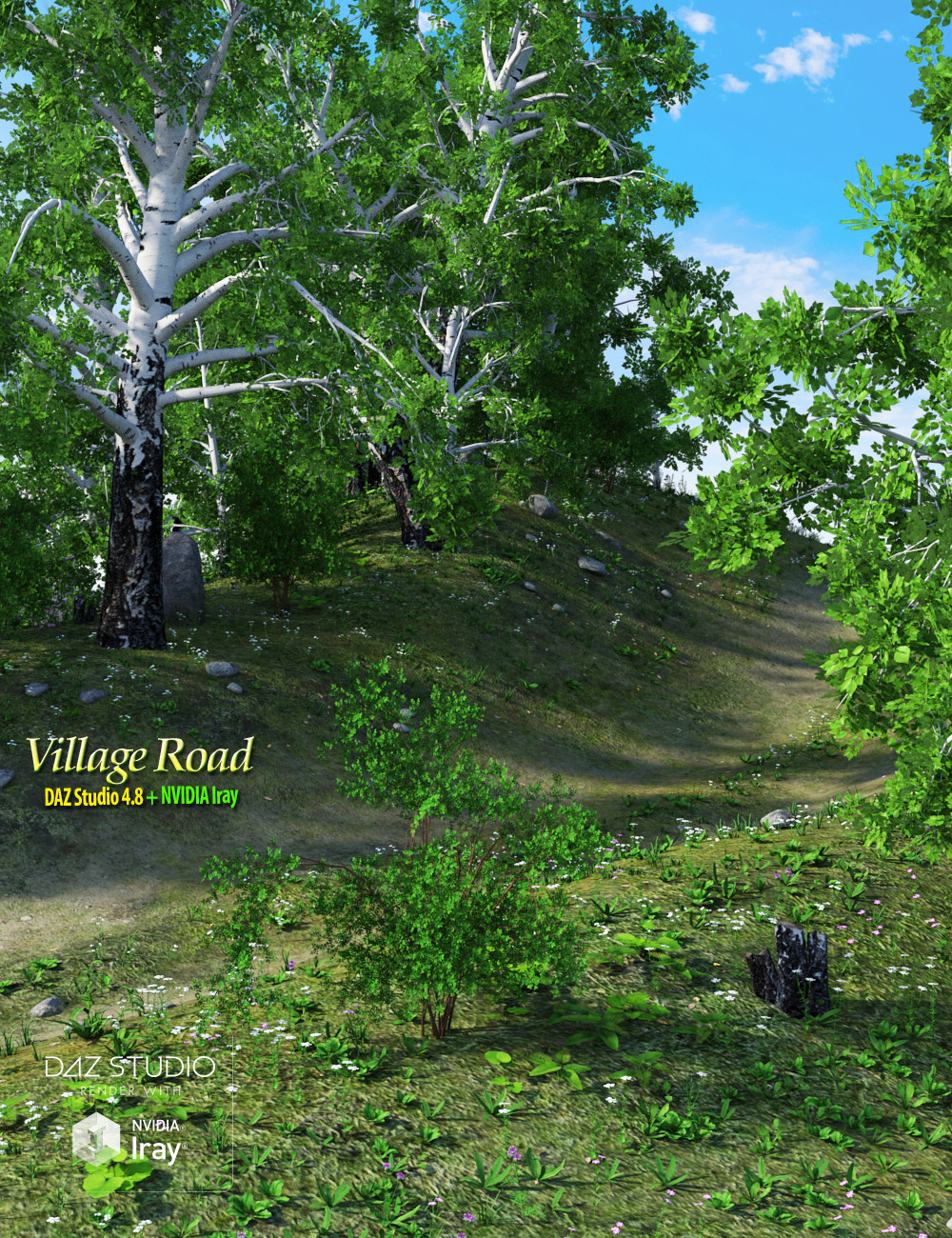 Village Road by: Andrey Pestryakov, 3D Models by Daz 3D