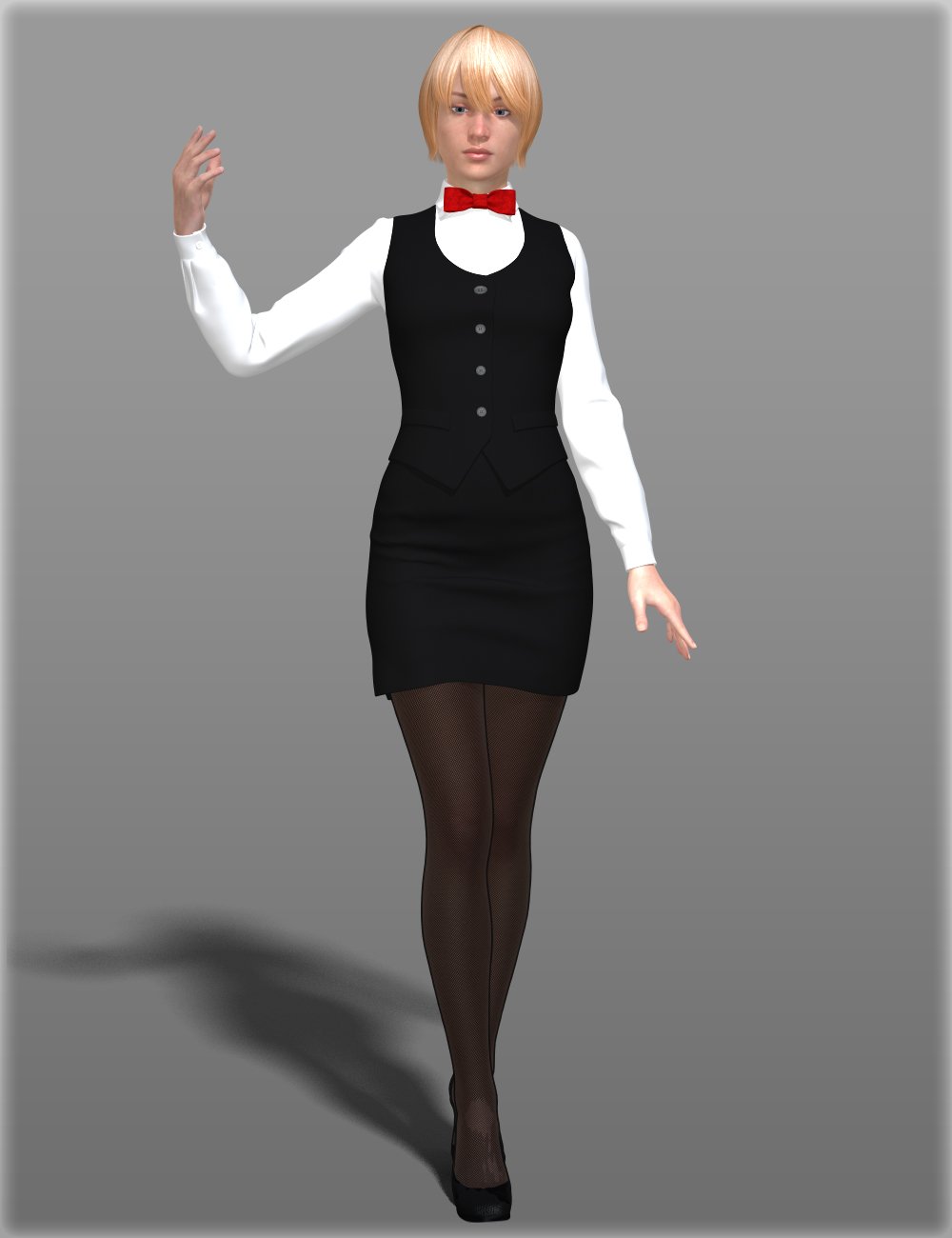 Waitress Uniform for Genesis 2 Female(s) Waitress Uniform for Genesis 2 Female(s) by: IH Kang, 3D Models by Daz 3D