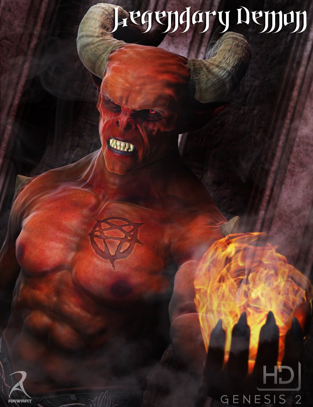 Legendary Demon HD by: RawArt, 3D Models by Daz 3D