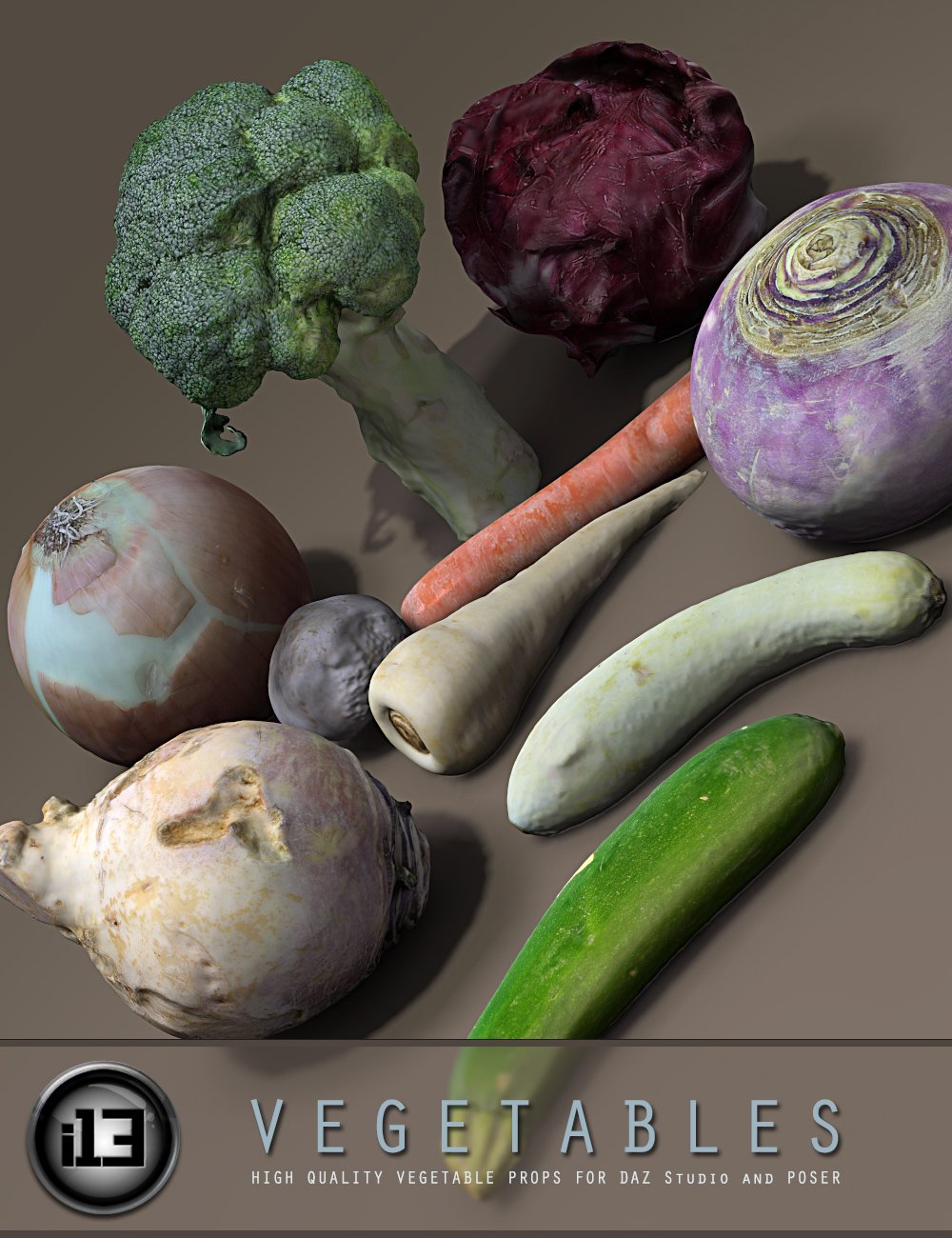 i13 Vegetables by: ironman13, 3D Models by Daz 3D