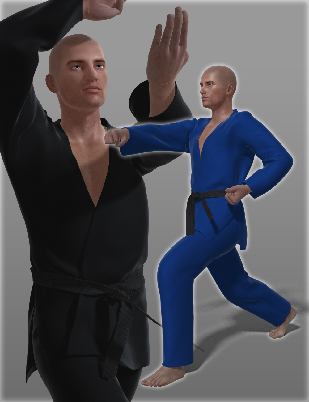 Fight Uniforms for Genesis 2 Male(s) by: IH Kang, 3D Models by Daz 3D