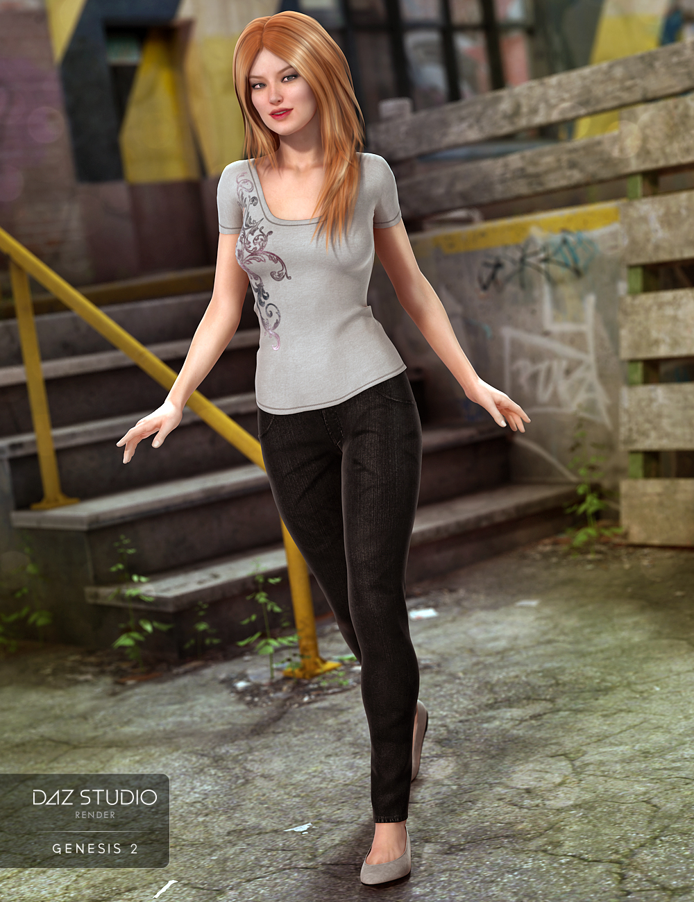 Errands Outfit for Genesis 2 Female(s) by: Nikisatez, 3D Models by Daz 3D