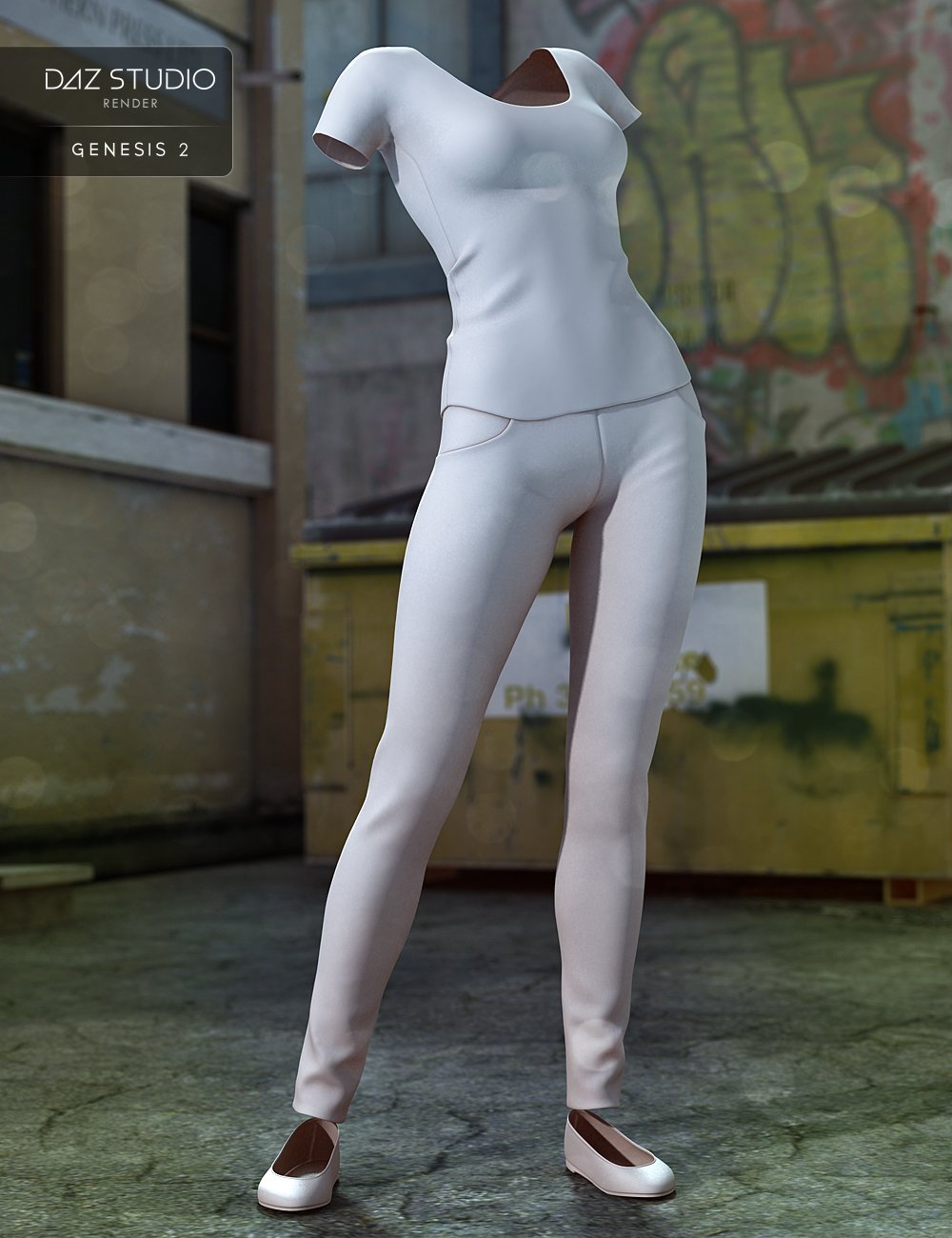 Errands Outfit for Genesis 2 Female(s) by: Nikisatez, 3D Models by Daz 3D