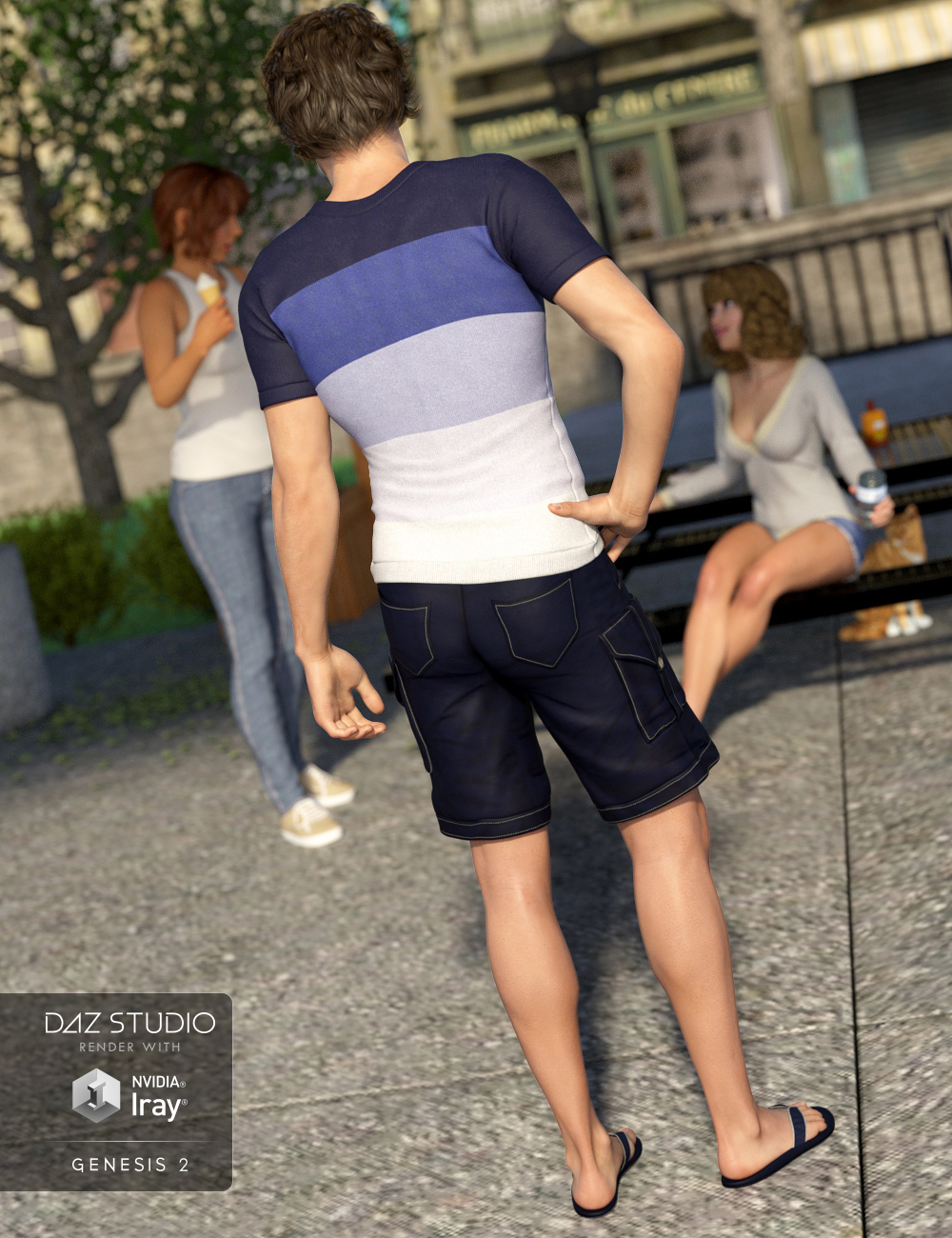 Leighton Outfit for Genesis 2 Male(s) by: Nikisatez, 3D Models by Daz 3D