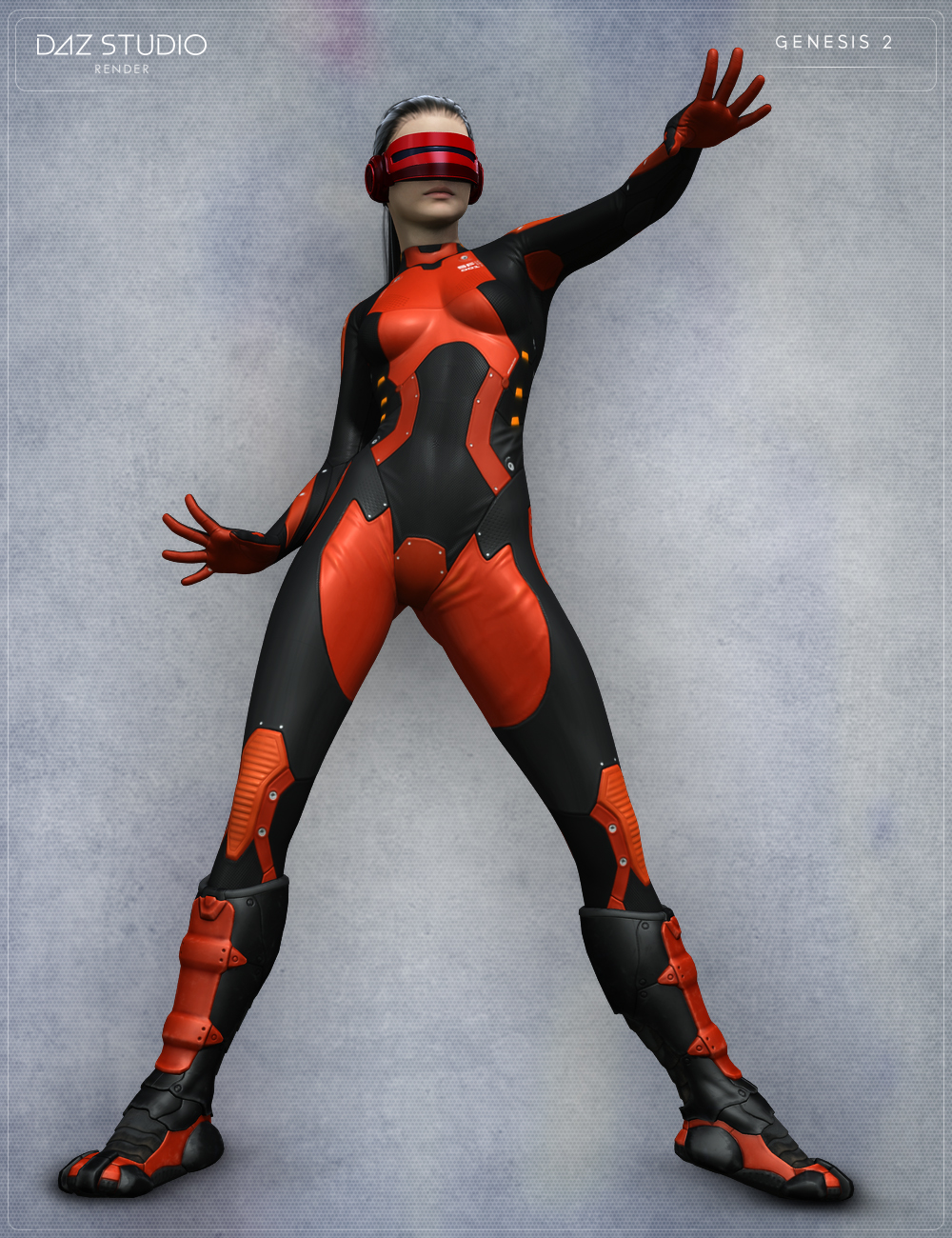 Sci Fi Boots for Genesis 2 Female(s) by: Velemudr, 3D Models by Daz 3D