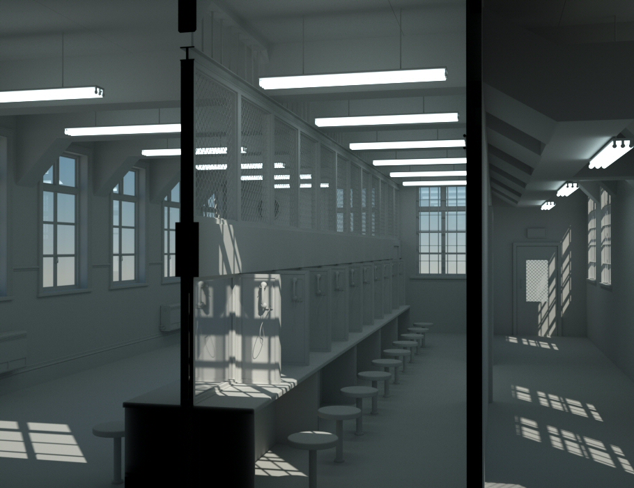 Prison Visitors Room by: ForbiddenWhispersDavid Brinnen, 3D Models by Daz 3D