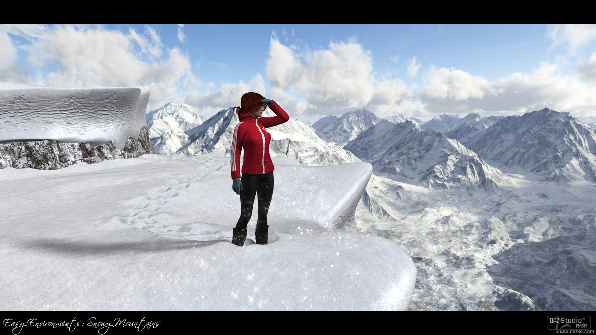 Easy Environments: Snowy Mountains Easy Environments: Snowy Mountains by: Flipmode, 3D Models by Daz 3D
