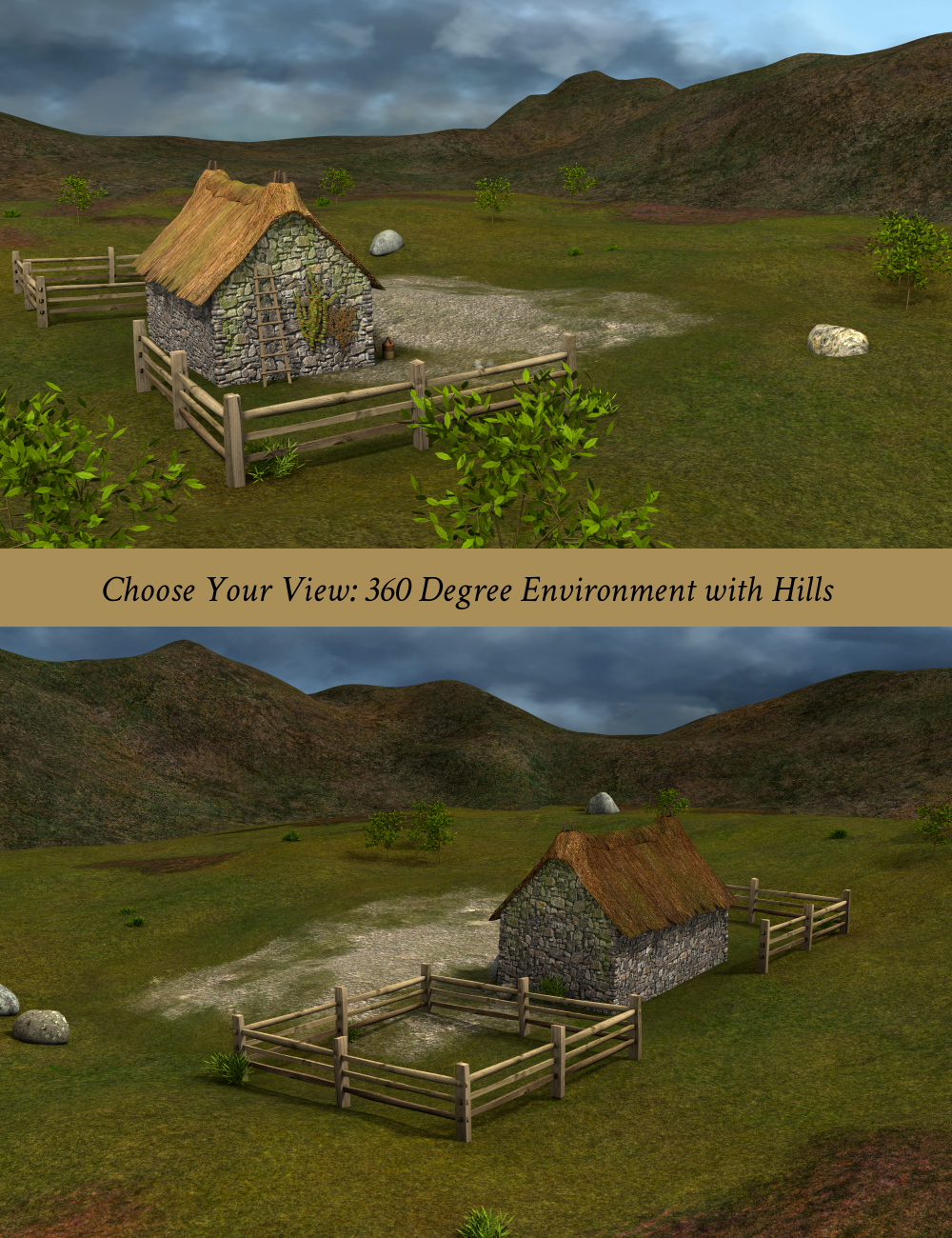 Humble Homestead in the Hills by: Inkara, 3D Models by Daz 3D