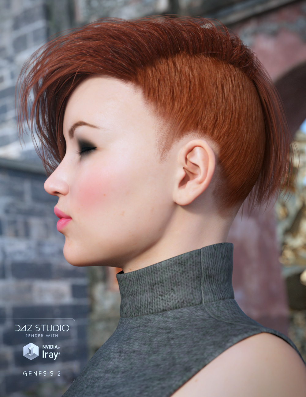 Edit Hair for Genesis 2 Female(s) by: goldtassel, 3D Models by Daz 3D