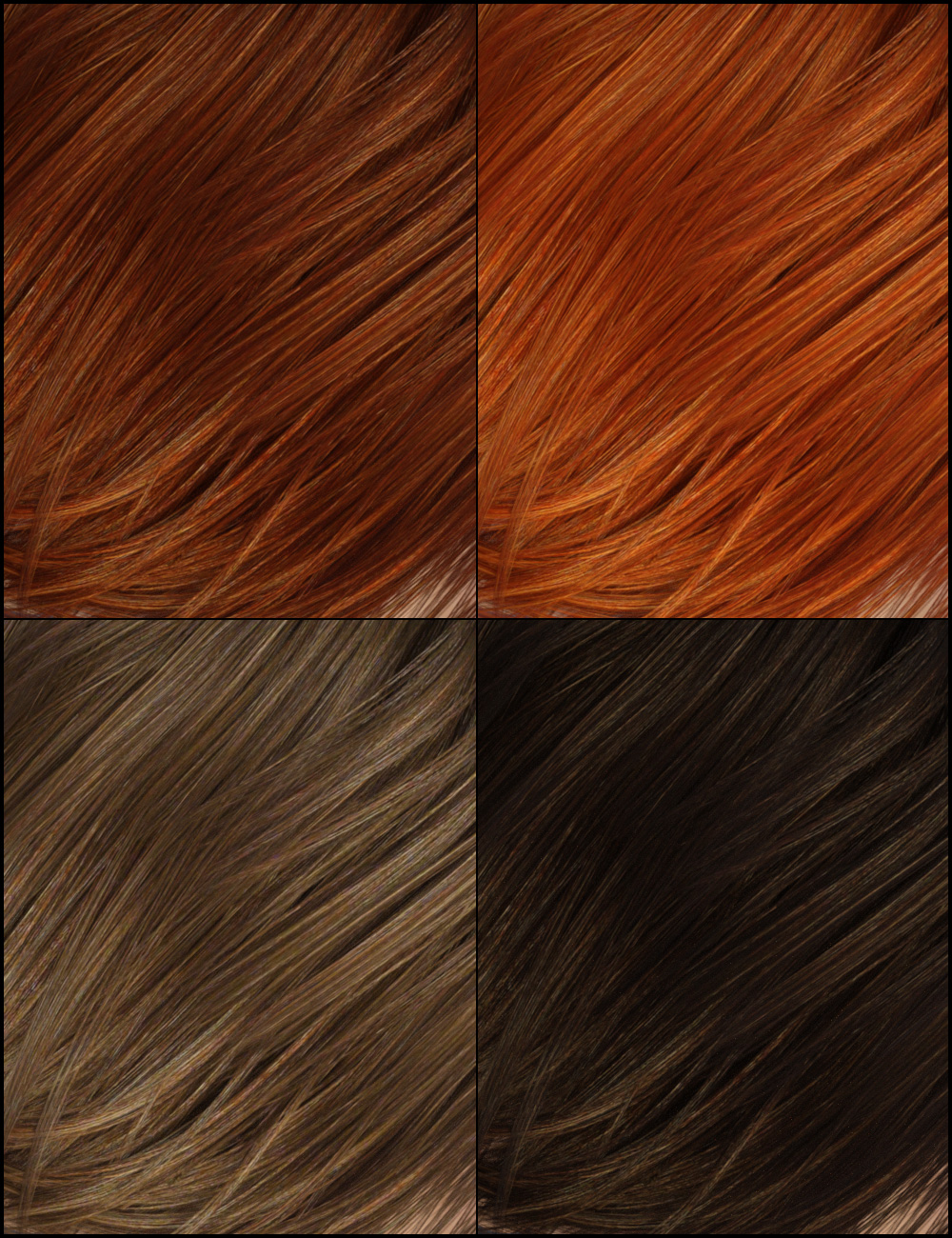 Colors for Edit Female Hair | Daz 3D