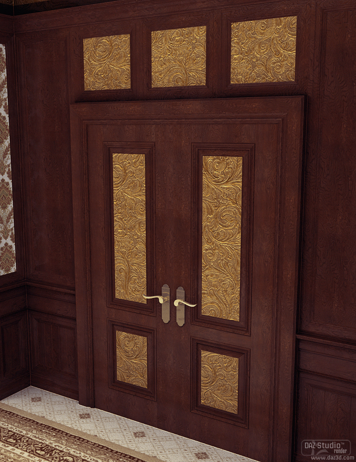 Decadent Hotel Hallway Decadent Hotel Hallway by: ForbiddenWhispersFWDesign, 3D Models by Daz 3D