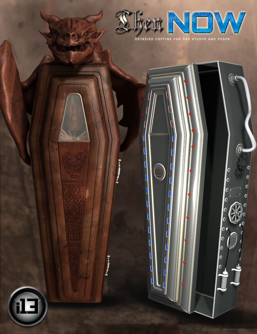 i13 Then and Now Coffins by: ironman13, 3D Models by Daz 3D