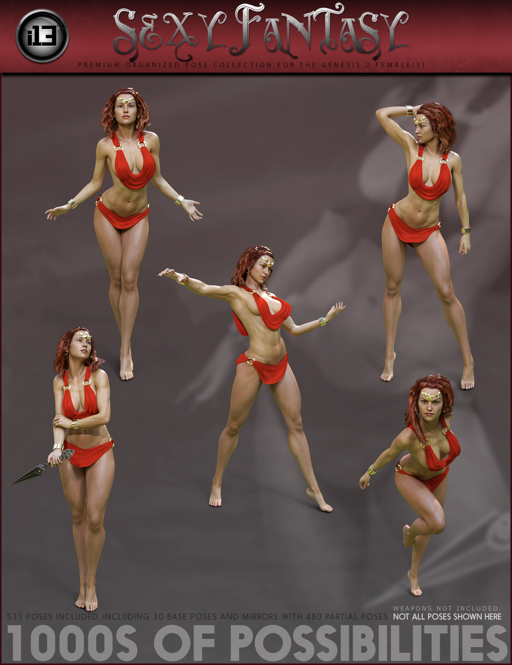 i13 SEXY FANTASY Pose Collection by: ironman13, 3D Models by Daz 3D