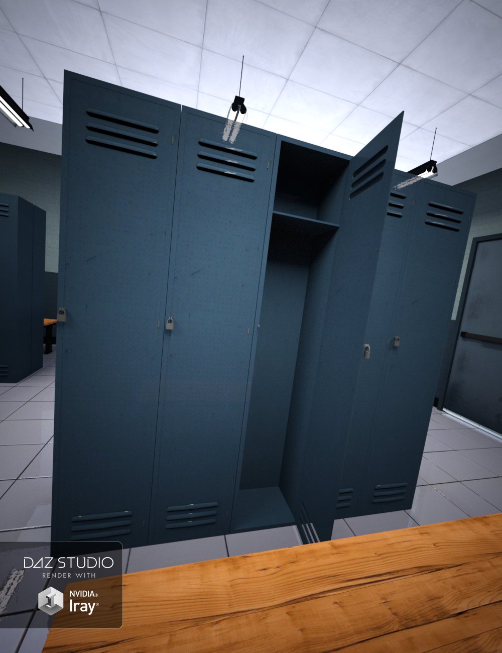 Police Locker Room by: , 3D Models by Daz 3D