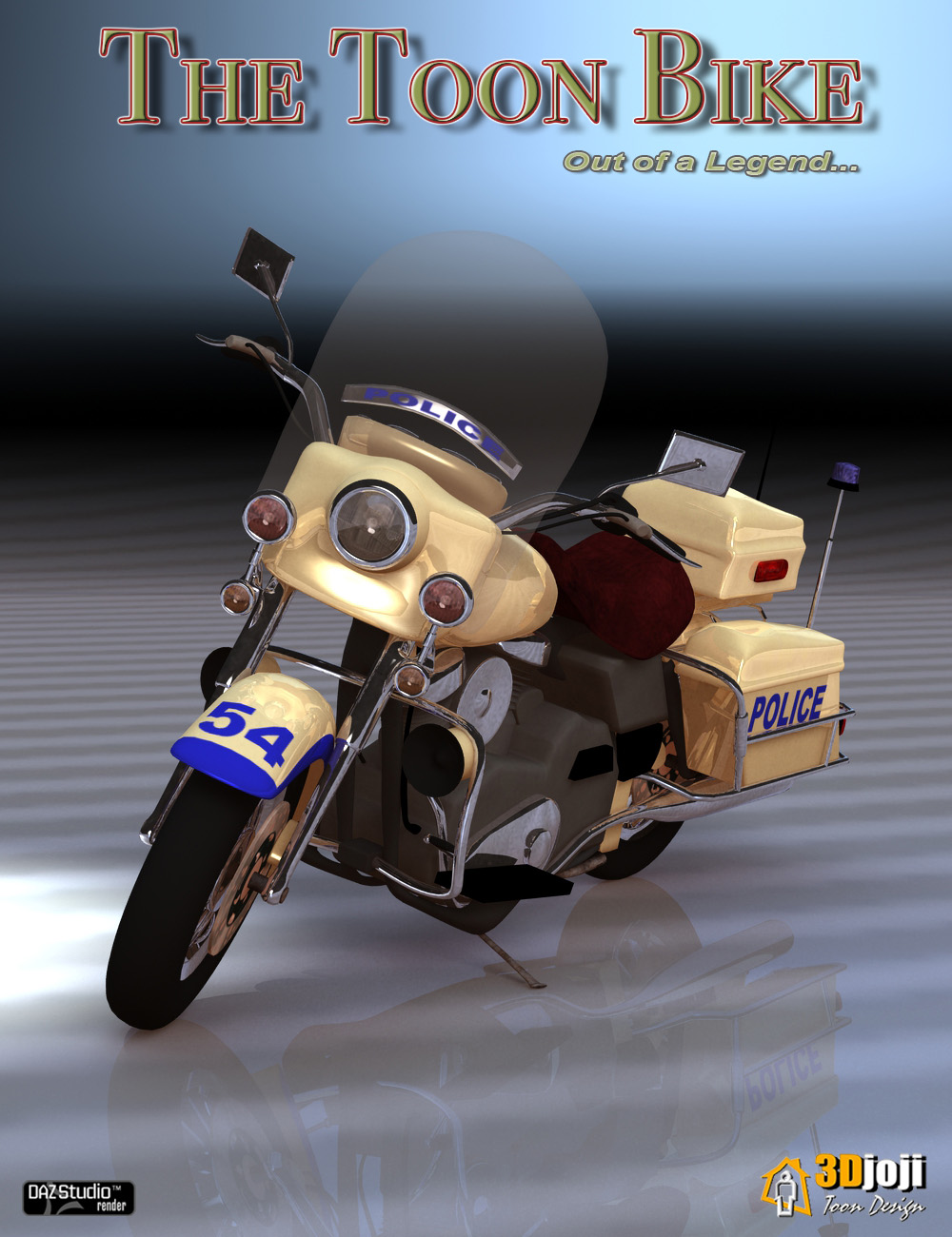 The Toon Bike by: 3djoji, 3D Models by Daz 3D