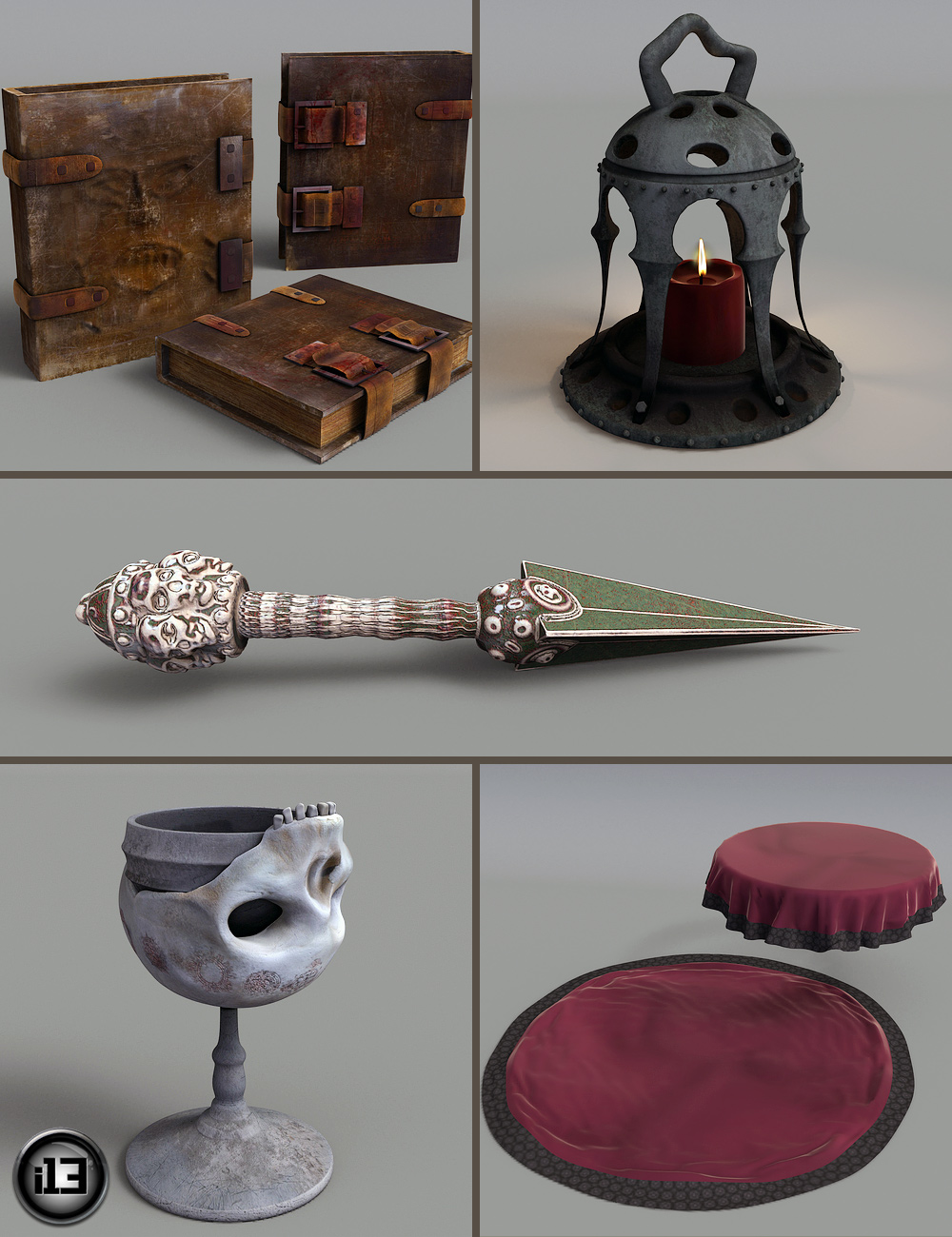 i13 Dark Prophecy Props by: ironman13, 3D Models by Daz 3D