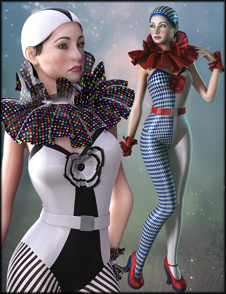 Pierrette Clothing Textures by: Shox-Design, 3D Models by Daz 3D