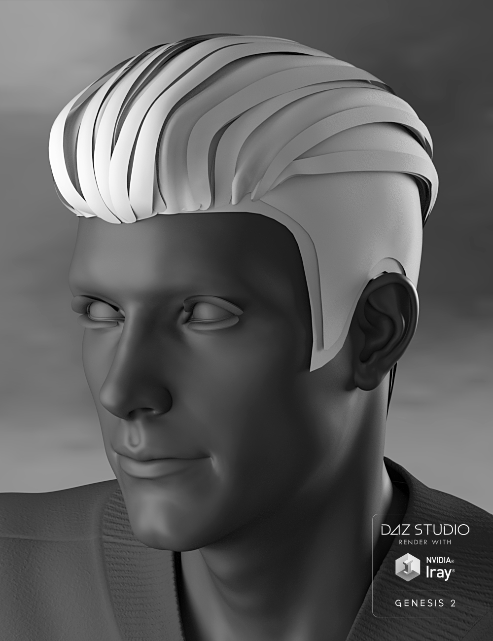 Jake Hair for Genesis 2 Male(s) by: Propschick, 3D Models by Daz 3D