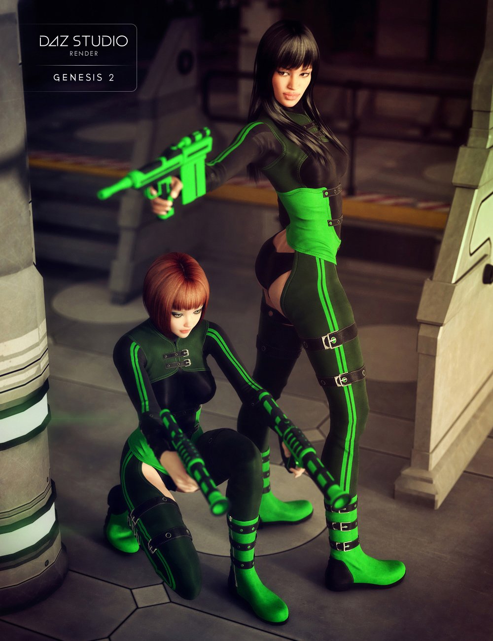 SciFi Enforcer for Genesis 2 Female(s) by: NikisatezShox-Design, 3D Models by Daz 3D