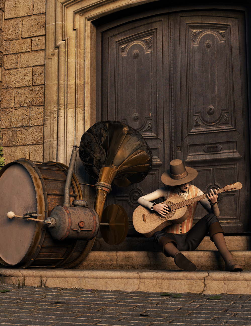 One Man Band for Genesis 2 Male(s) by: Didier, 3D Models by Daz 3D