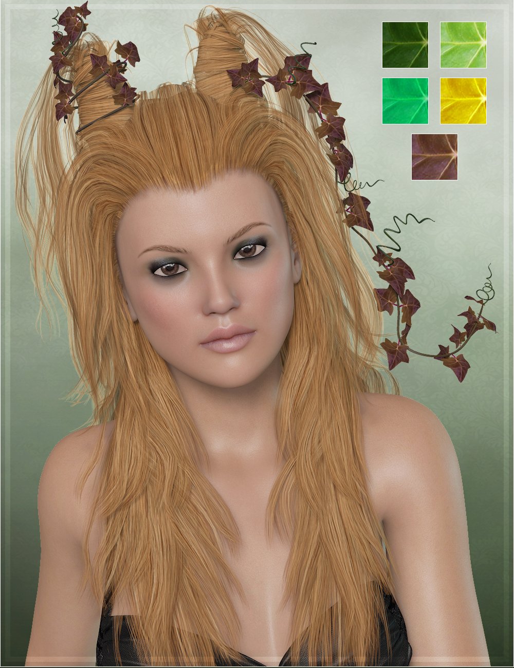 Ivy Hair Colors And Bonus Ivy Daz 3d 