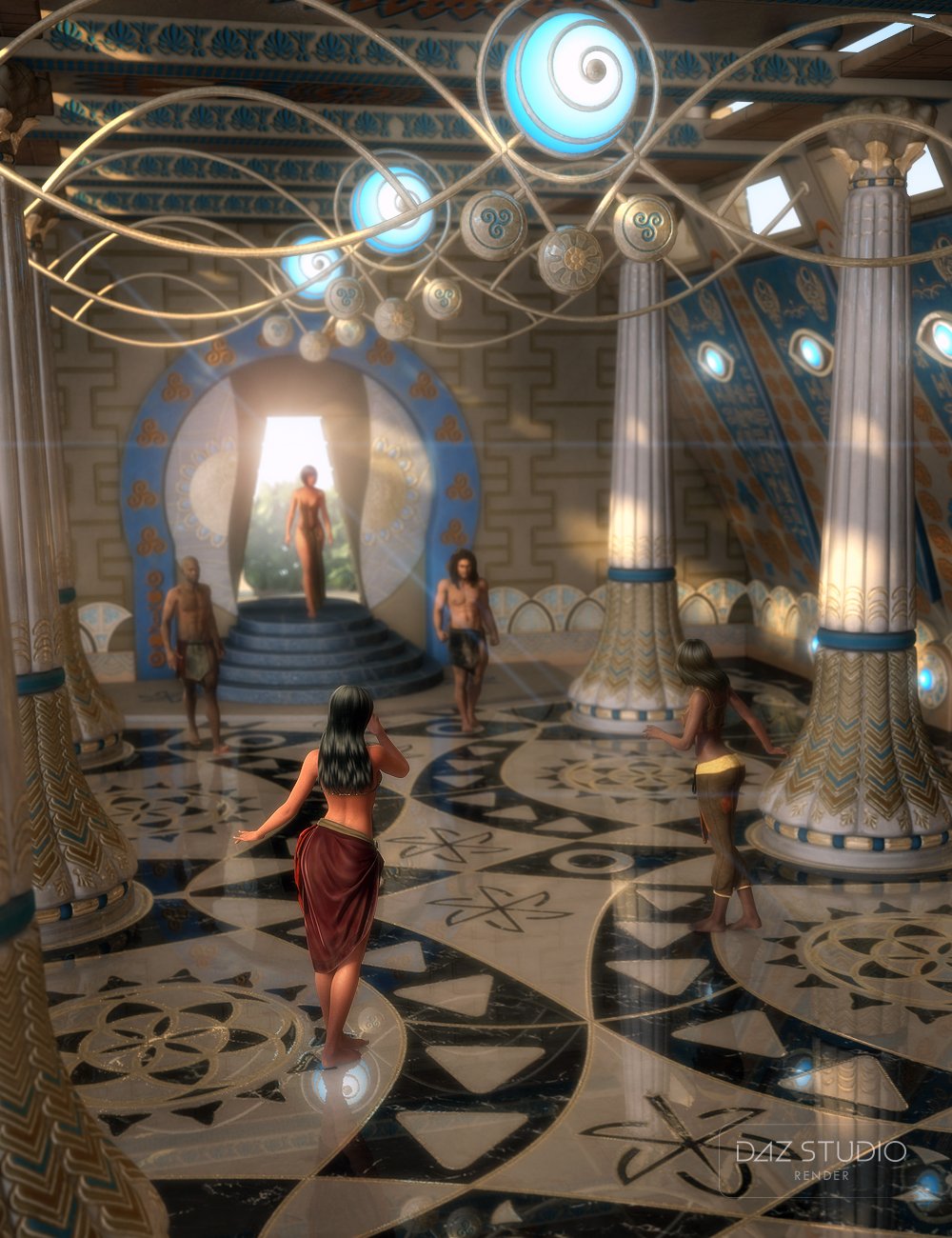Atlantida Temple by: petipet, 3D Models by Daz 3D