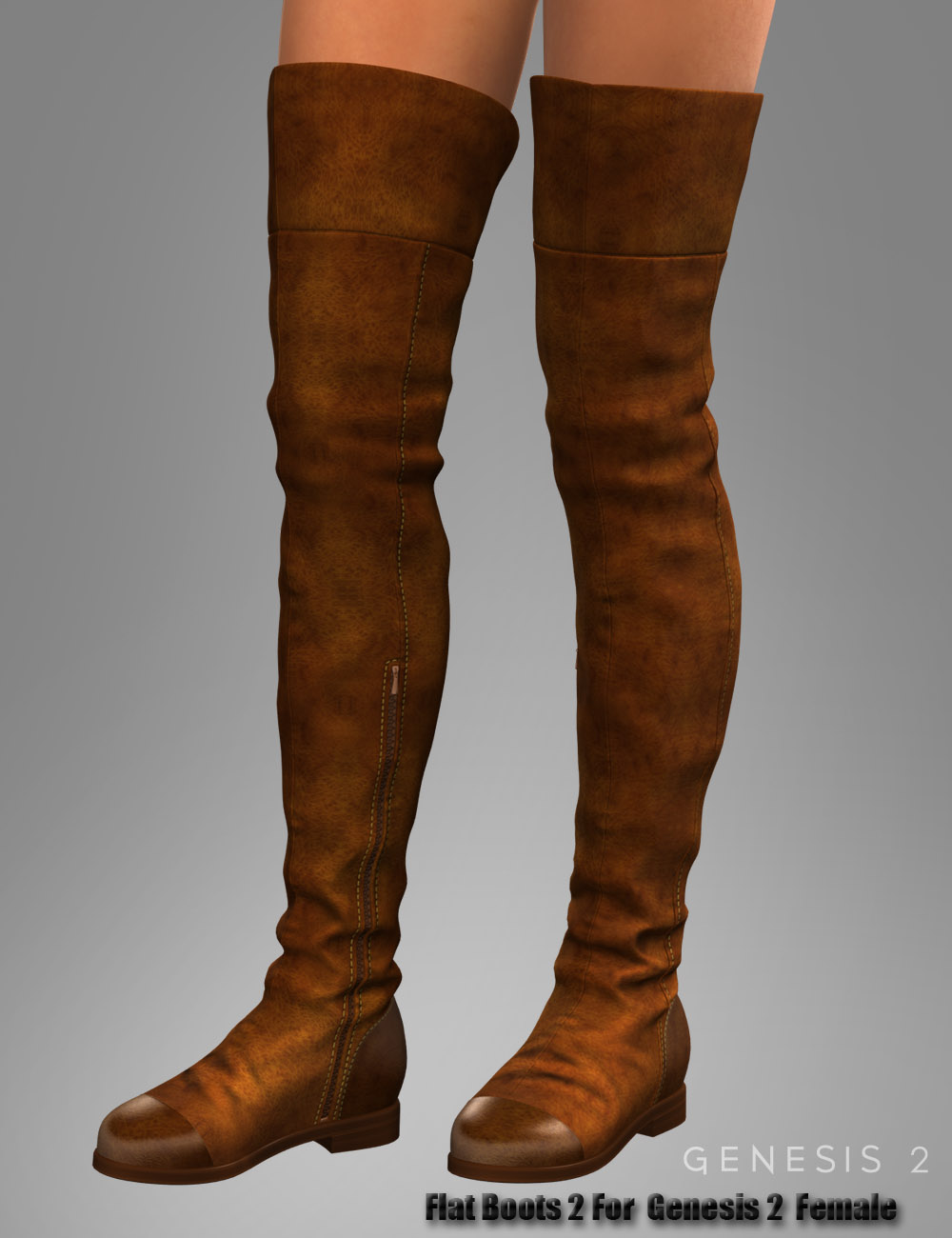 Flat Boots 2 for Genesis 2 Female(s) | Daz 3D