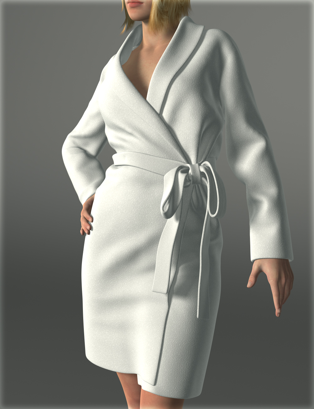 Bathrobe for Genesis 2 Female(s) by: IH Kang, 3D Models by Daz 3D