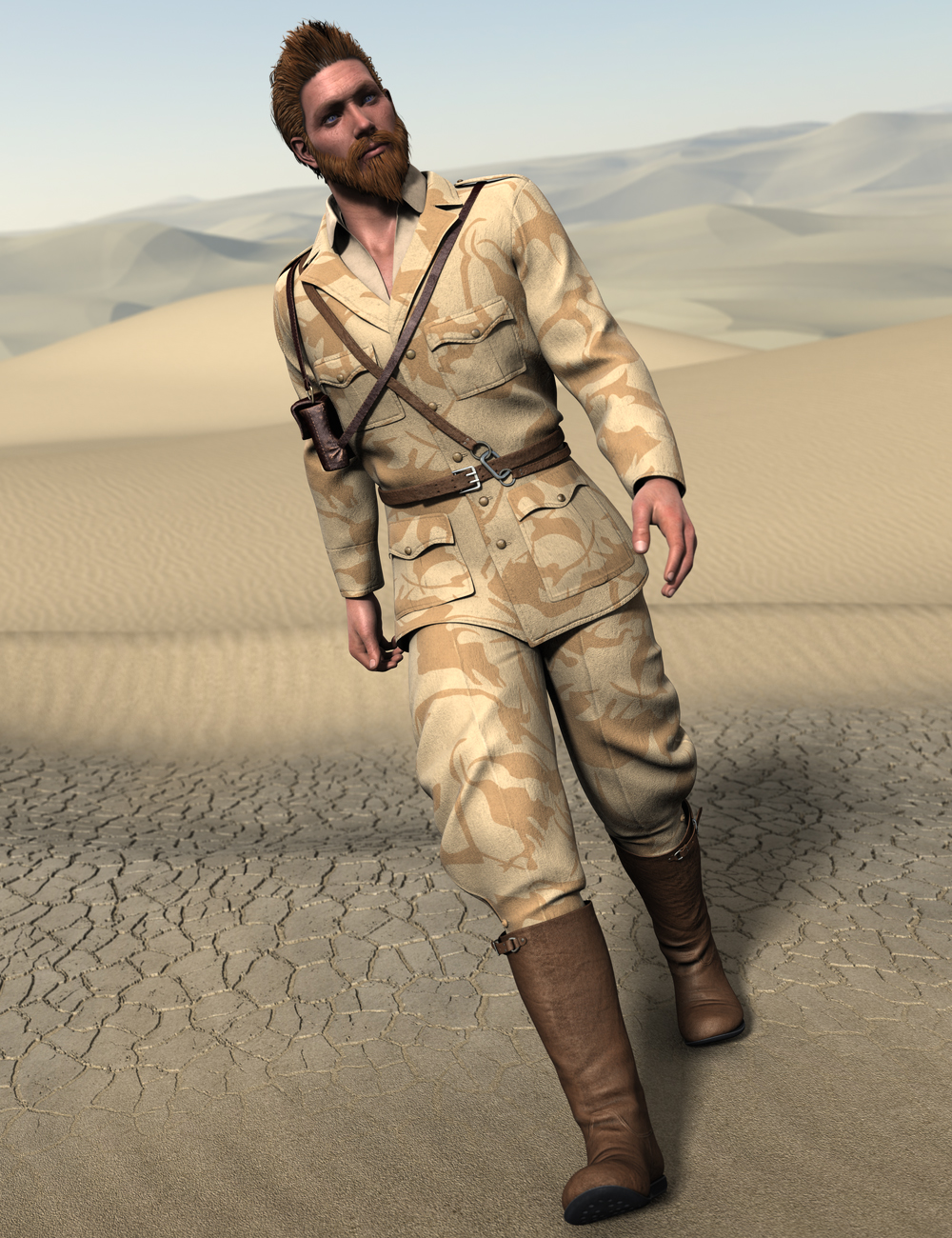 Desert Pathfinders for Genesis 2 Male(s) by: Luthbellina, 3D Models by Daz 3D
