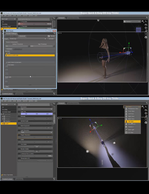 Super Quick & Easy DS Iray Tricks by: Dreamlight, 3D Models by Daz 3D