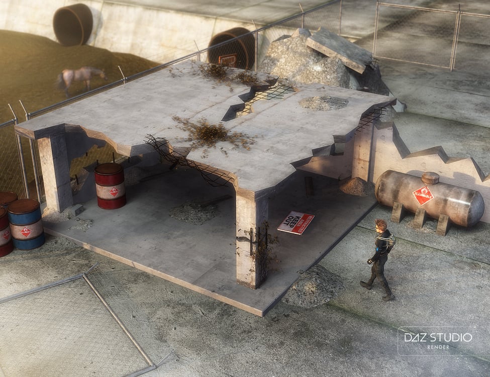 Wasteland Environment Wasteland Environment by: Val3dart, 3D Models by Daz 3D