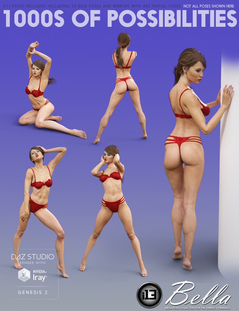 i13 BELLA Pose Collection by: ironman13, 3D Models by Daz 3D