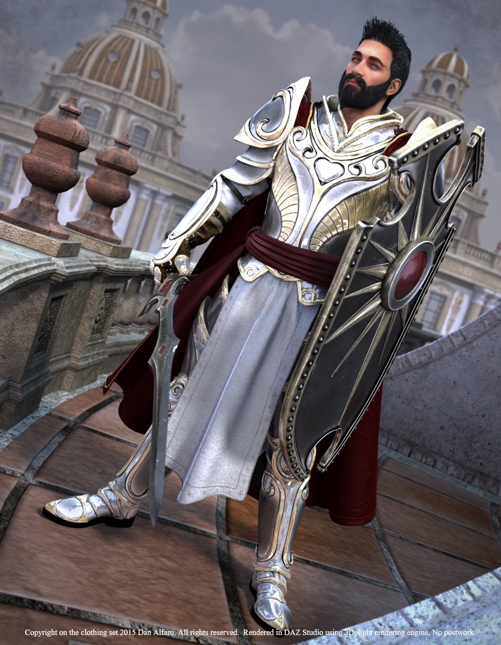 Paladin HD MMXV for Genesis 2 Males(s) by: Luthbel, 3D Models by Daz 3D